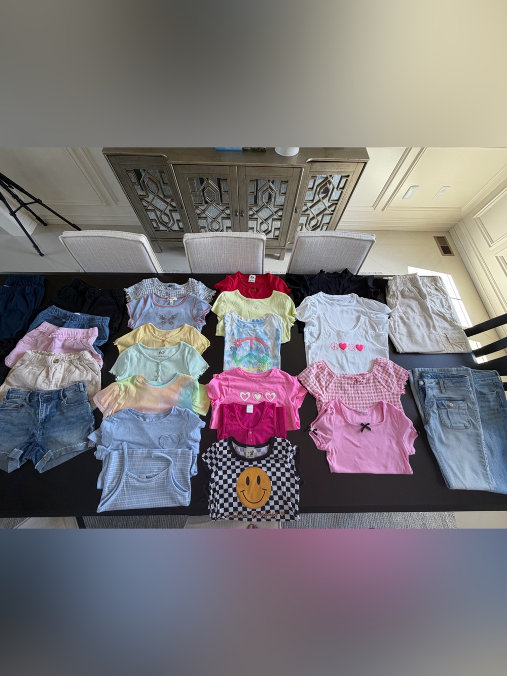 Girls Summer Clothing Lot Size 8–10 | 18+ Pieces | Shorts, Tops & Jeans